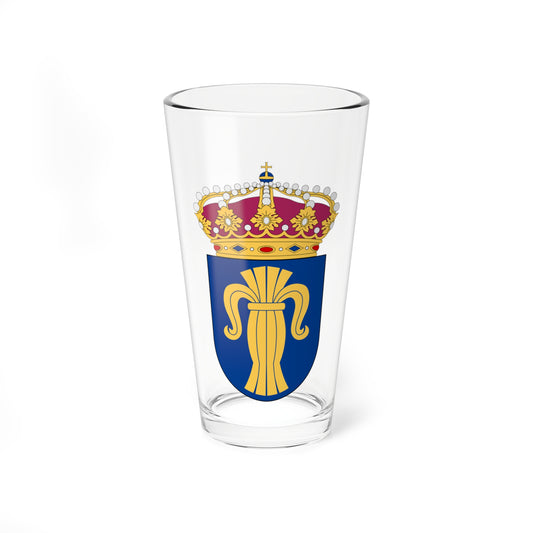 Upplands flygflottilj vapen pre1994 (Sweden) (Coat of Arms) Pint Glass 16oz