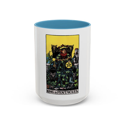 The King of Pentacles (Tarot Card) Accent Coffee Mug