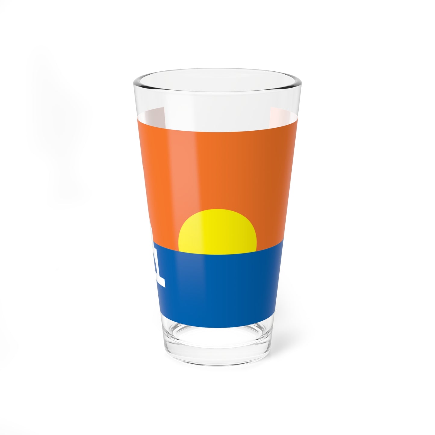 Flag of Port Washington Wisconsin (United States) Pint Glass 16oz