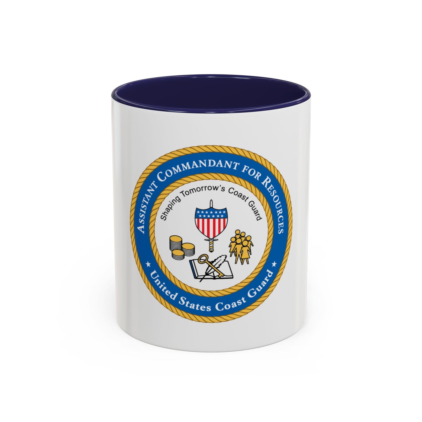 USCG Asst Commandant for Resources (U.S. Coast Guard) Accent Coffee Mug