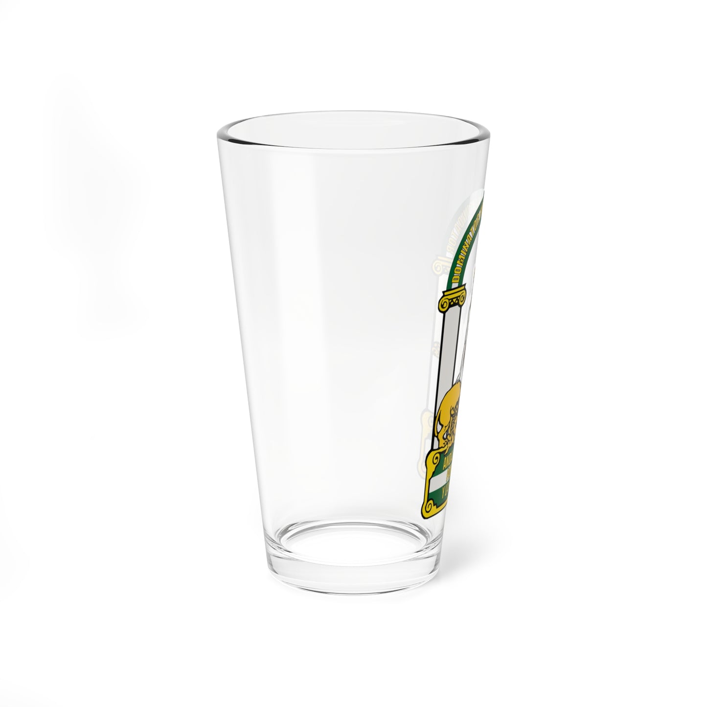Escudo de Andalucía oficial (Spain) (Coat of Arms) Pint Glass 16oz