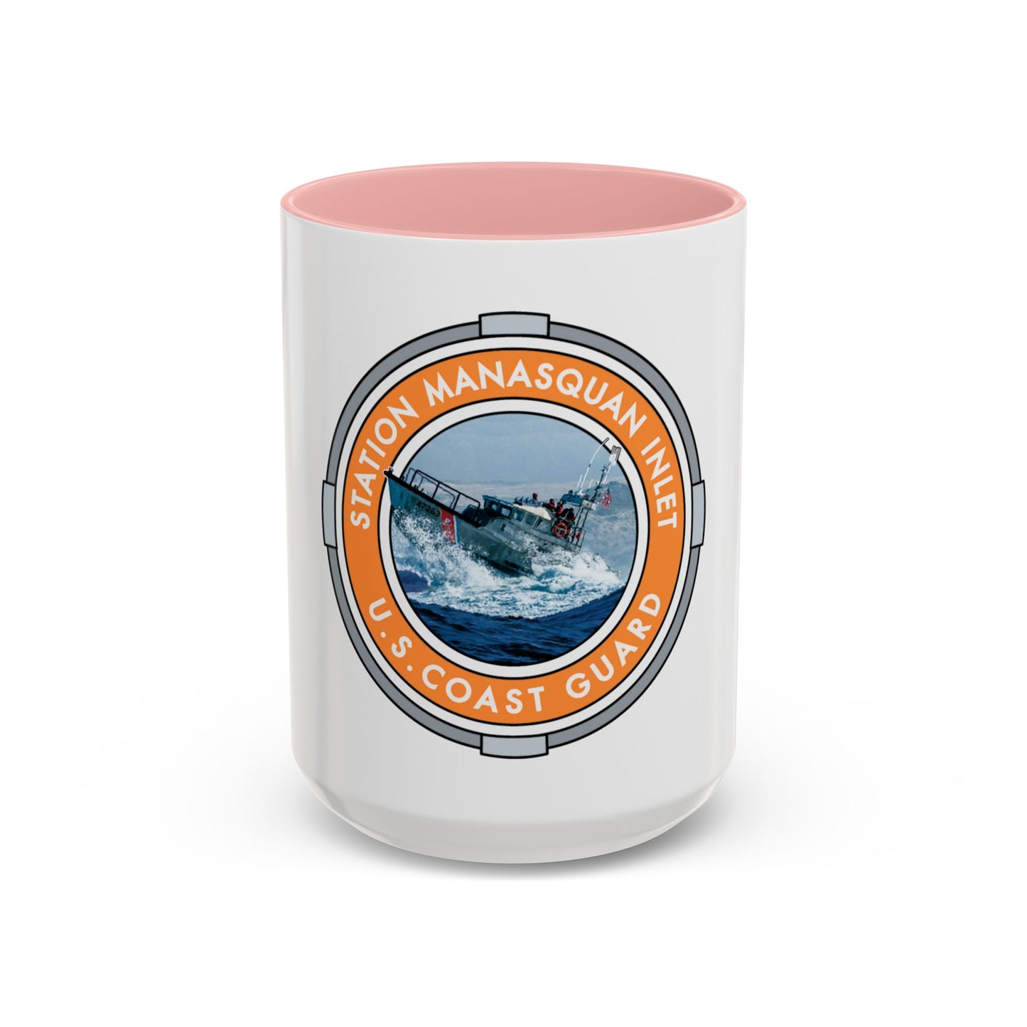 USCG Station Manasquan Inlet (U.S. Coast Guard) Accent Coffee Mug