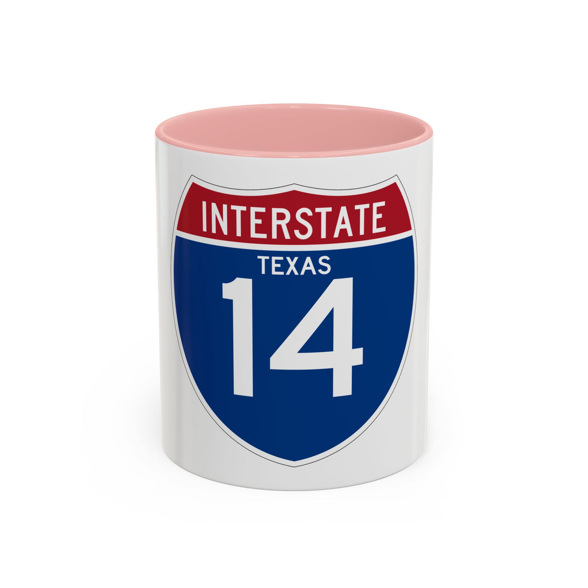 Interstate 14 (U.S. Highways) Accent Coffee Mug