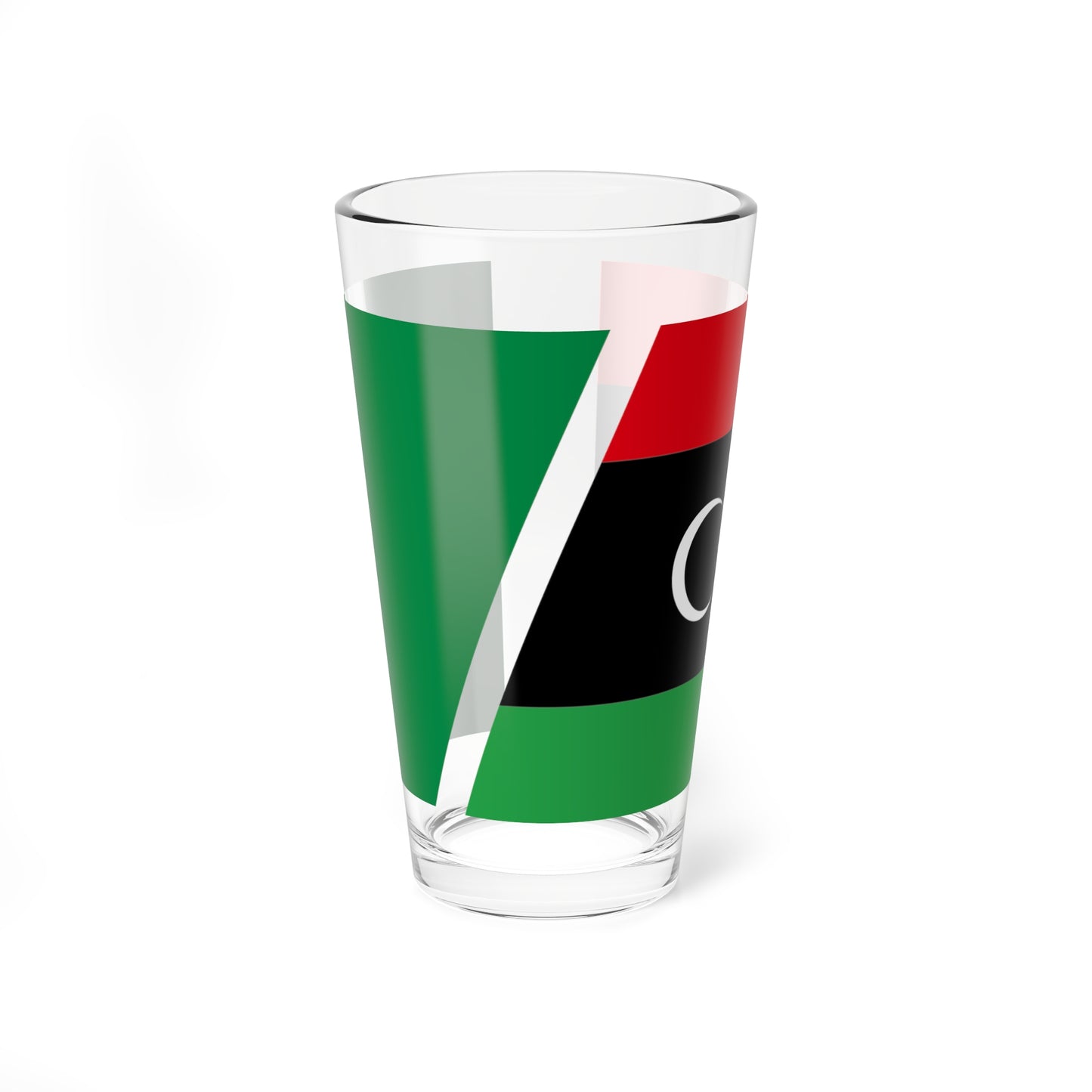 Flag of Libya 2011 combined (Libya) Pint Glass 16oz