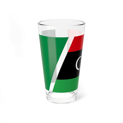 Flag of Libya 2011 combined (Libya) Pint Glass 16oz