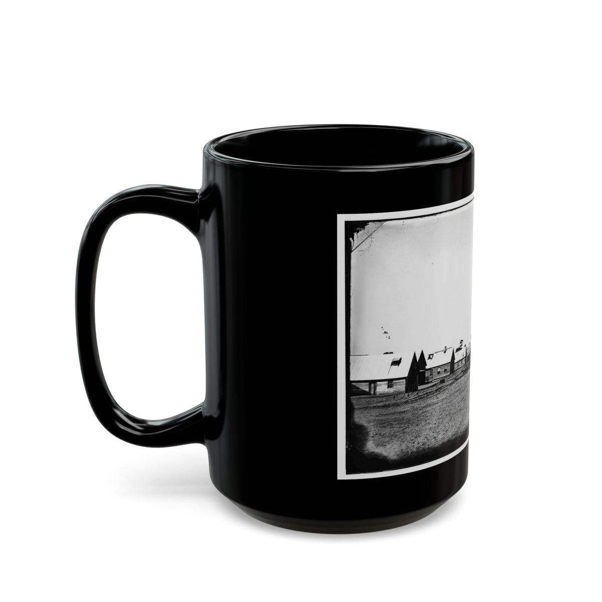 Morris Island, South Carolina. Unidentified Camp 005 (U.S. Civil War) Black Coffee Mug