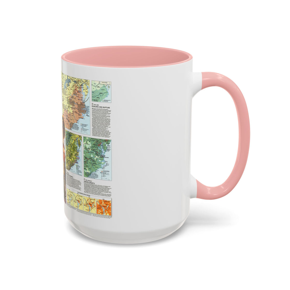 USA - Tidewater and Environs 2 (1988) (Map) Accent Coffee Mug