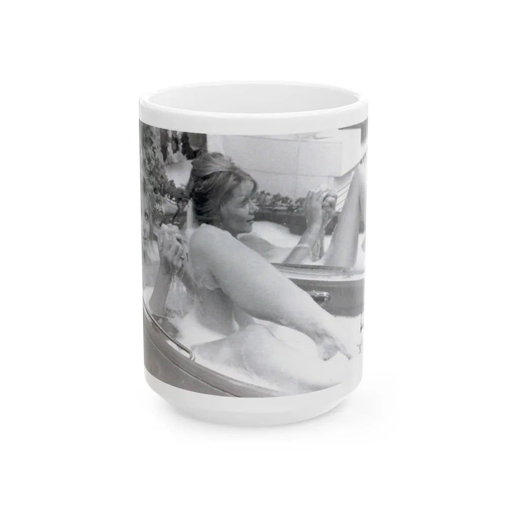 Ingrid Pitt #119 (Vintage Female Icon) White Coffee Mug-15oz-Go Mug Yourself