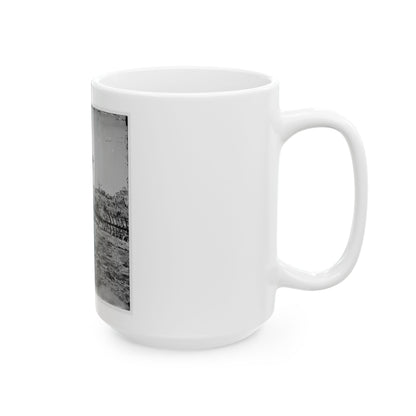 Atlanta, Georgia. Confederate Fortifications (Shown Is George N. Barnard, Photographer And His Dark Room) (U.S. Civil War) White Coffee Mug