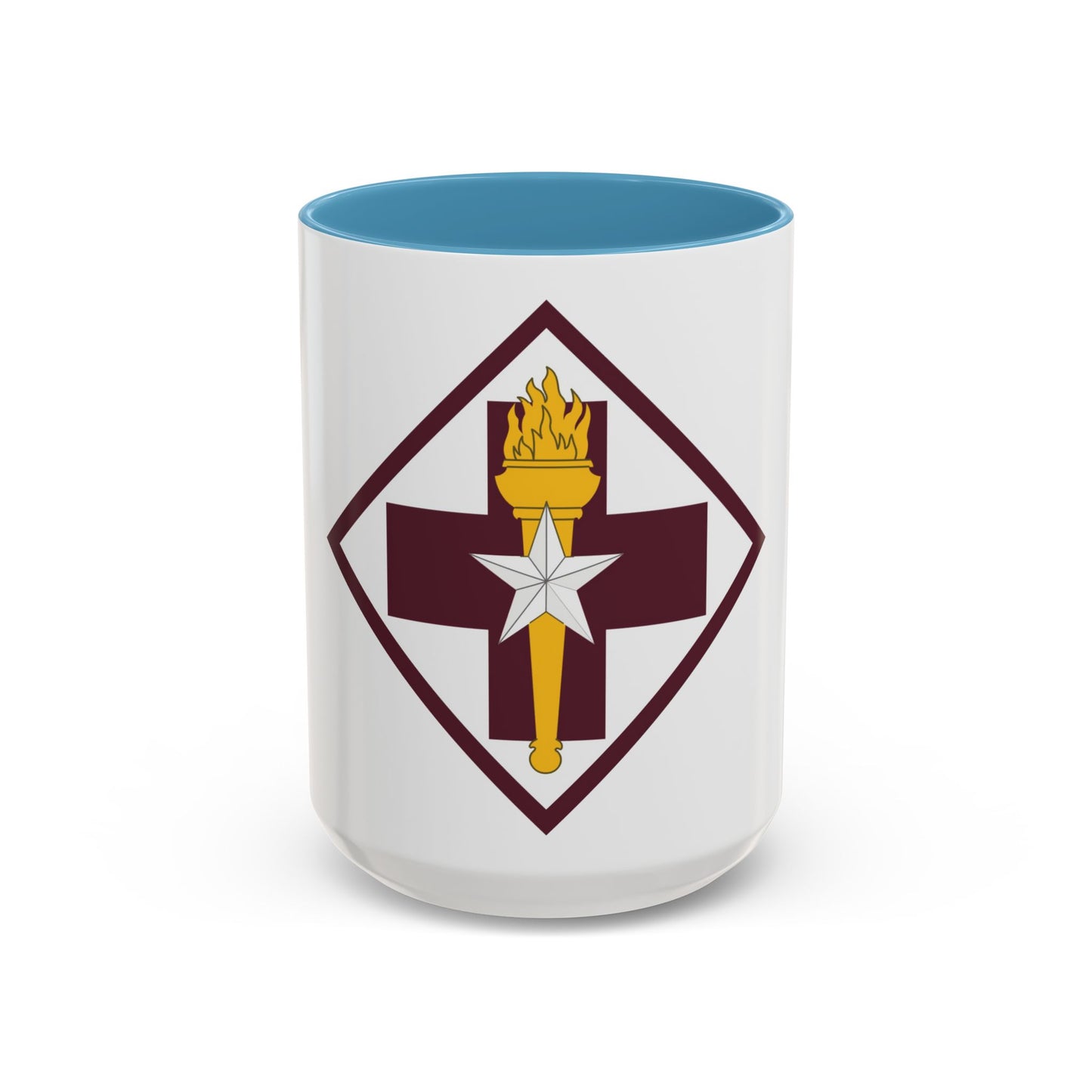 US 32nd Medical Brigade SSI (U.S. Army) Accent Coffee Mug