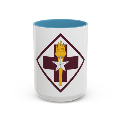 US 32nd Medical Brigade SSI (U.S. Army) Accent Coffee Mug