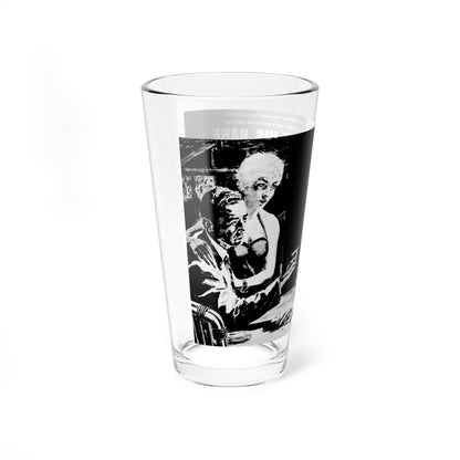 He Bet His Babe In A Poker Game And Lost, Real Men, February 1971 - Pint Glass 16oz