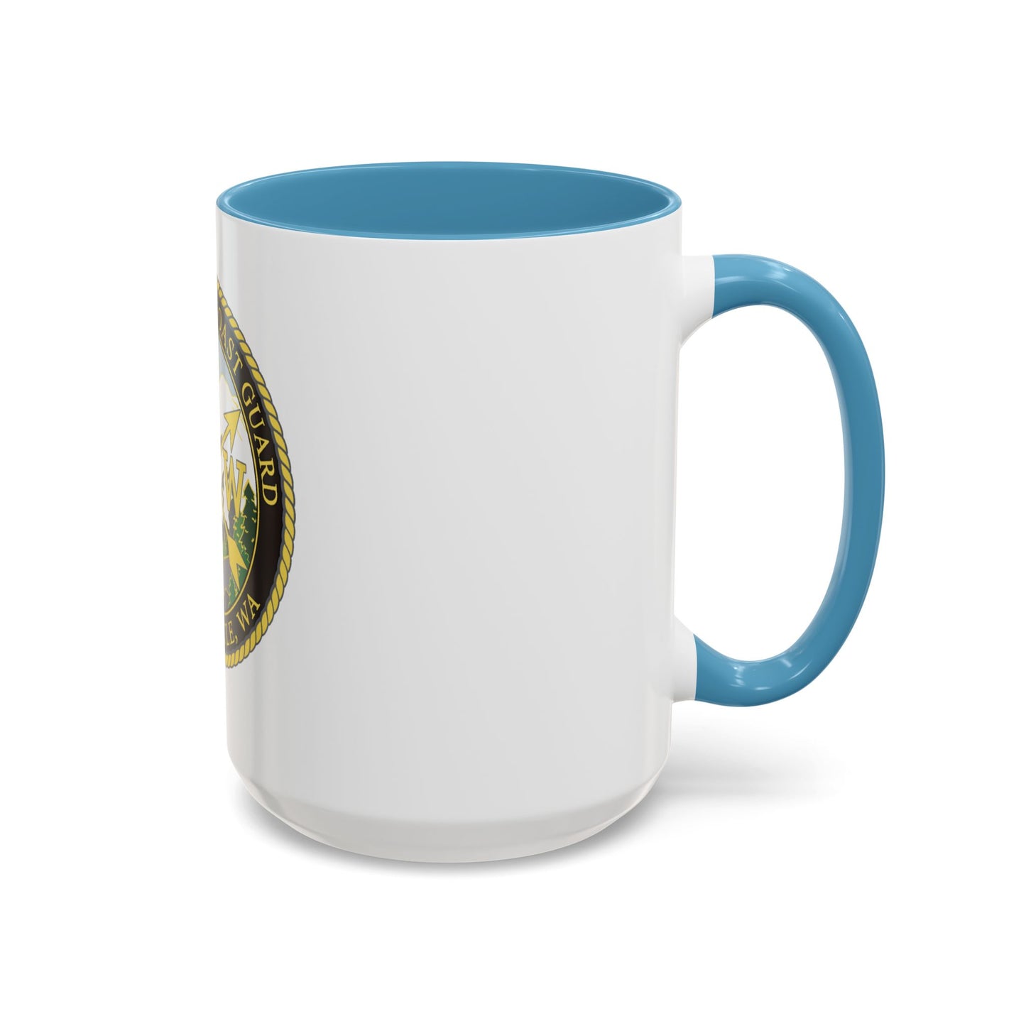USCG Base Seattle (U.S. Coast Guard) Accent Coffee Mug