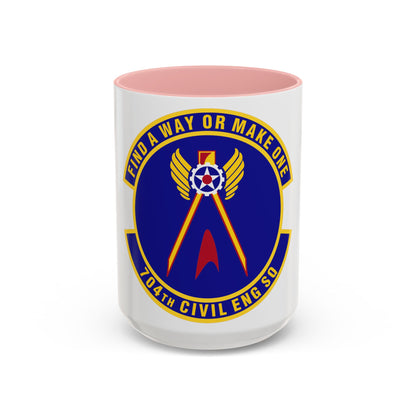 704th Civil Engineer Squadron (U.S. Air Force) Accent Coffee Mug