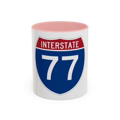 Interstate 77 (U.S. Highways) Accent Coffee Mug