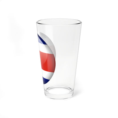 Flag orb Costa Rica (Costa Rica) Pint Glass 16oz