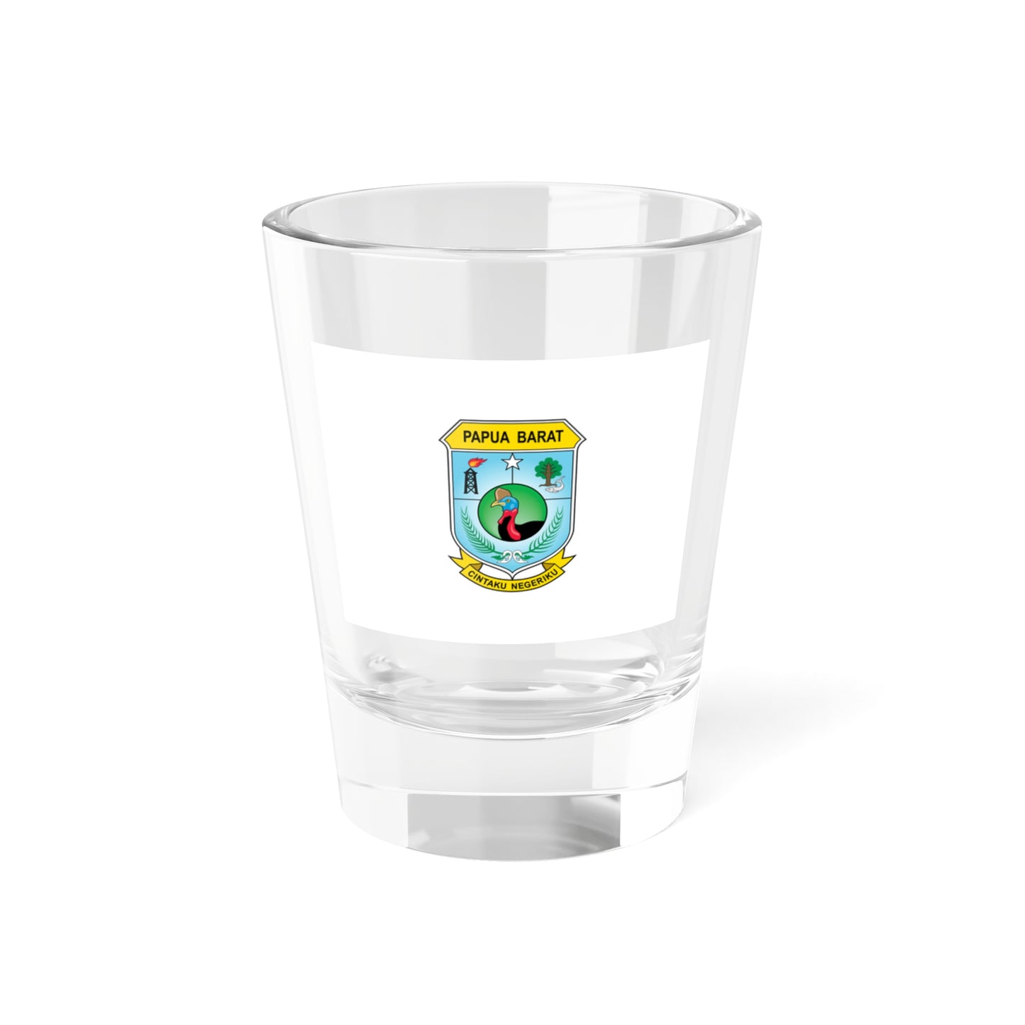 Flag of West Papua Indonesia - Shot Glass 1.5oz