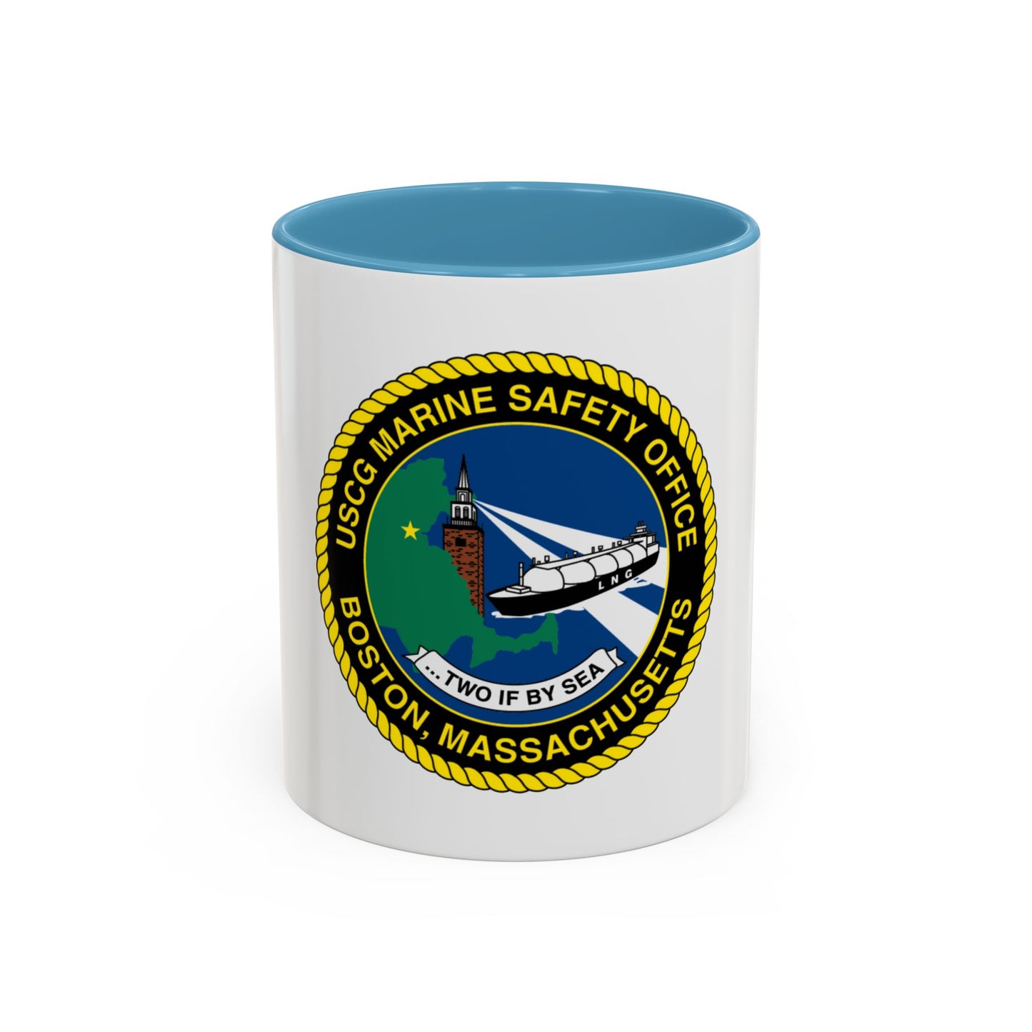 USCG MSO Boston Marine Safety Office (U.S. Coast Guard) Accent Coffee Mug