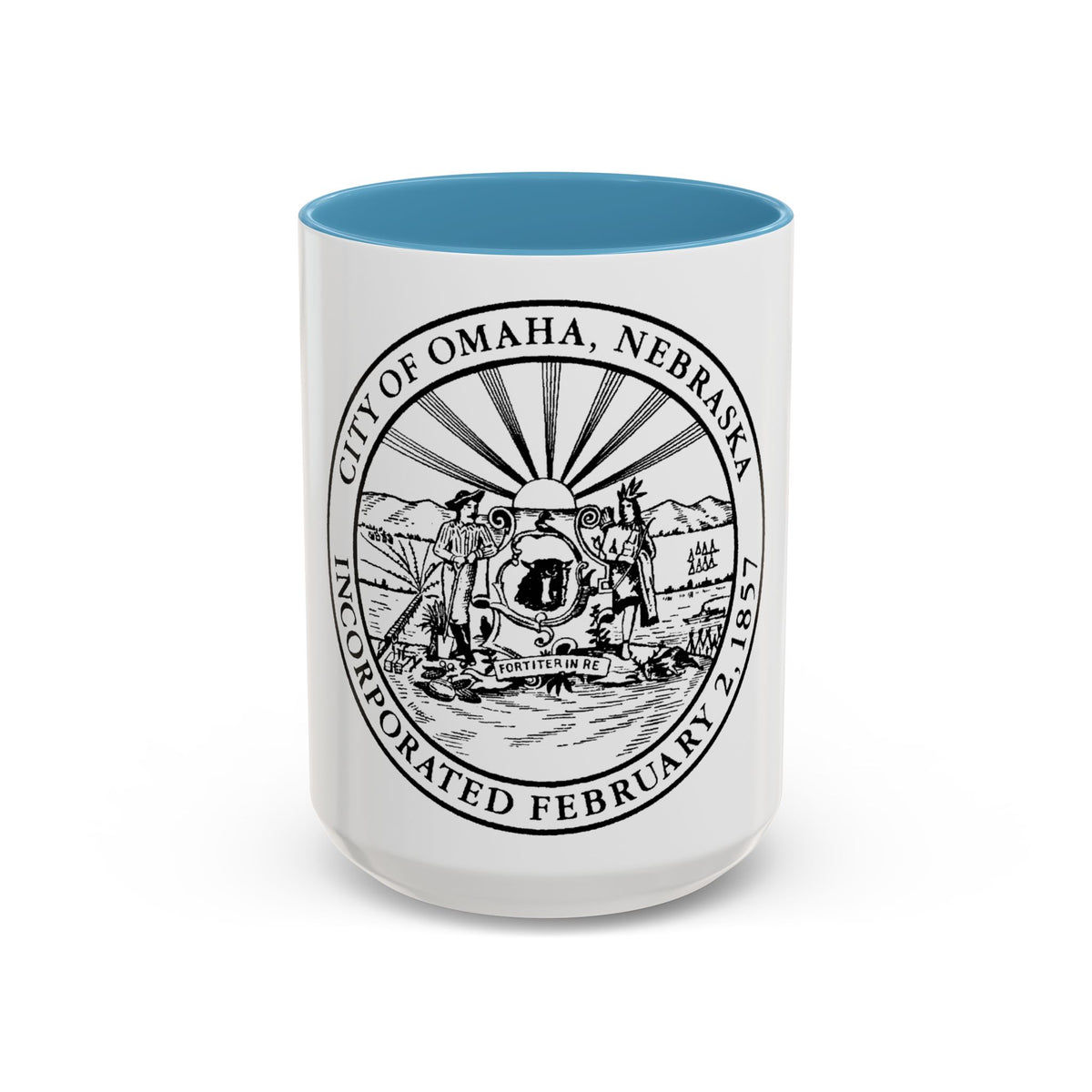 Seal of Omaha Nebraska - Accent Coffee Mug