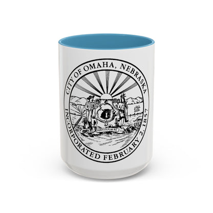 Seal of Omaha Nebraska - Accent Coffee Mug