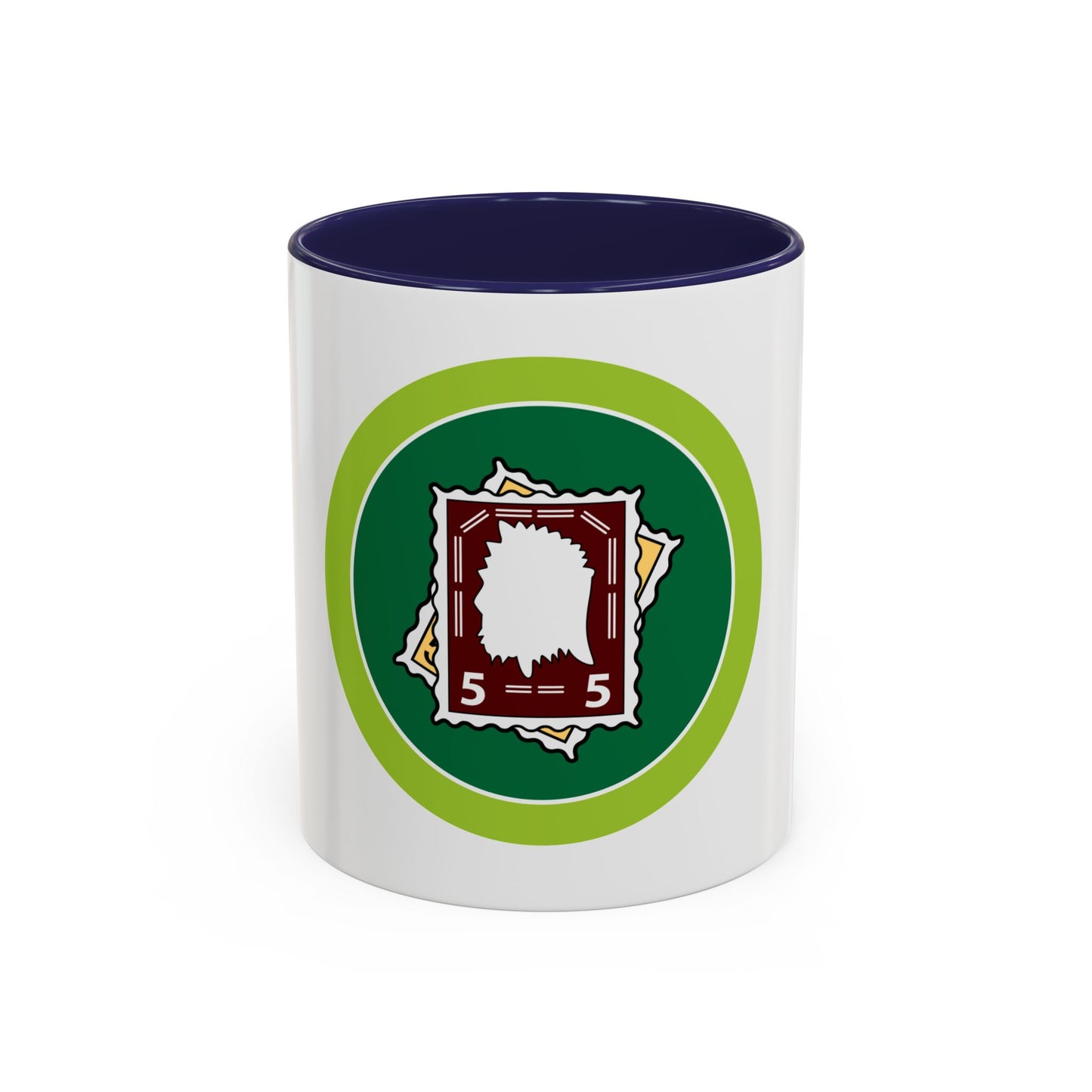 Stamp Collecting (Boy Scout Merit Badge) Accent Coffee Mug