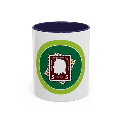Stamp Collecting (Boy Scout Merit Badge) Accent Coffee Mug