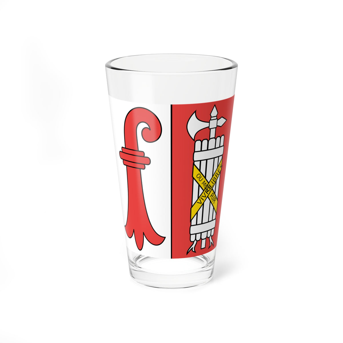 Ebauche Drapeau JU 1913 (Switzerland) Pint Glass 16oz