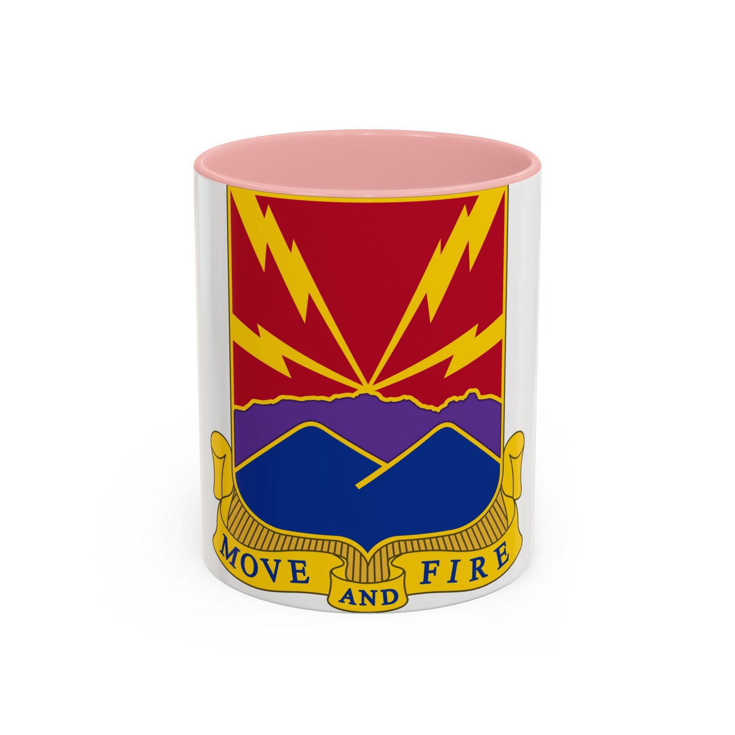 593rd Field Artillery Battalion (U.S. Army) Accent Coffee Mug