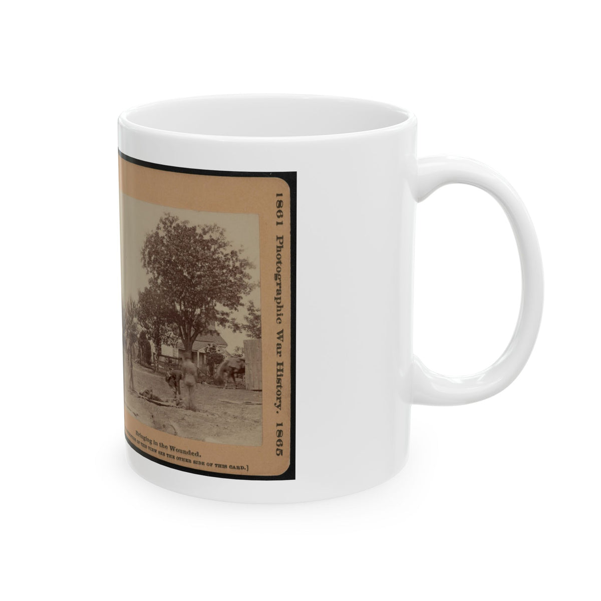 Bringing In The Wounded (U.S. Civil War) White Coffee Mug