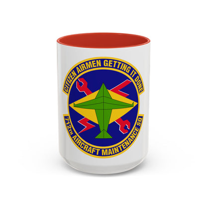 712th Aircraft Maintenance Squadron (U.S. Air Force) Accent Coffee Mug