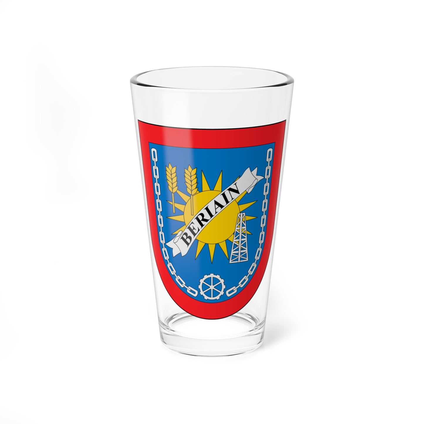 Escudo de Beriáin (Spain) (Coat of Arms) Pint Glass 16oz