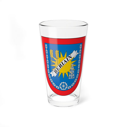 Escudo de Beriáin (Spain) (Coat of Arms) Pint Glass 16oz