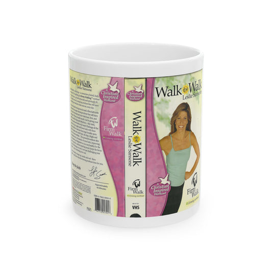 WALK THE WALK WITH LESLIE SANSONE (VHS COVER) - White Coffee Mug