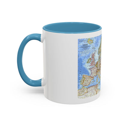 Europe (1962) (Map) Accent Coffee Mug