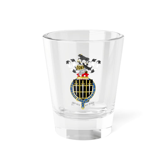 Coat of Arms of John Baron Morris of Aberavon (Spain) (Coat of Arms) Shot Glass 1.5oz