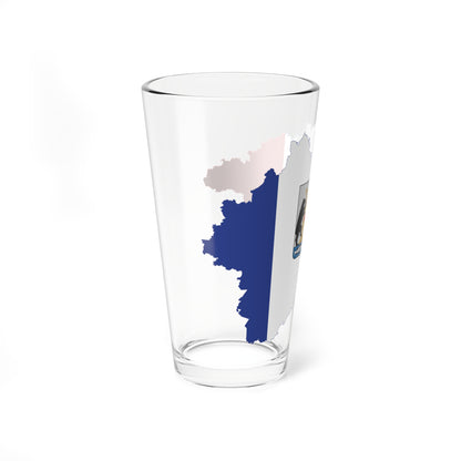 Flag-map of Novgorod Oblast (Russia) Pint Glass 16oz