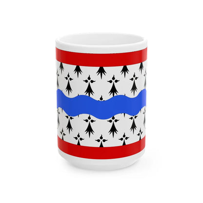 Flag of Haute Vienne France 2 - White Coffee Mug-15oz-Go Mug Yourself