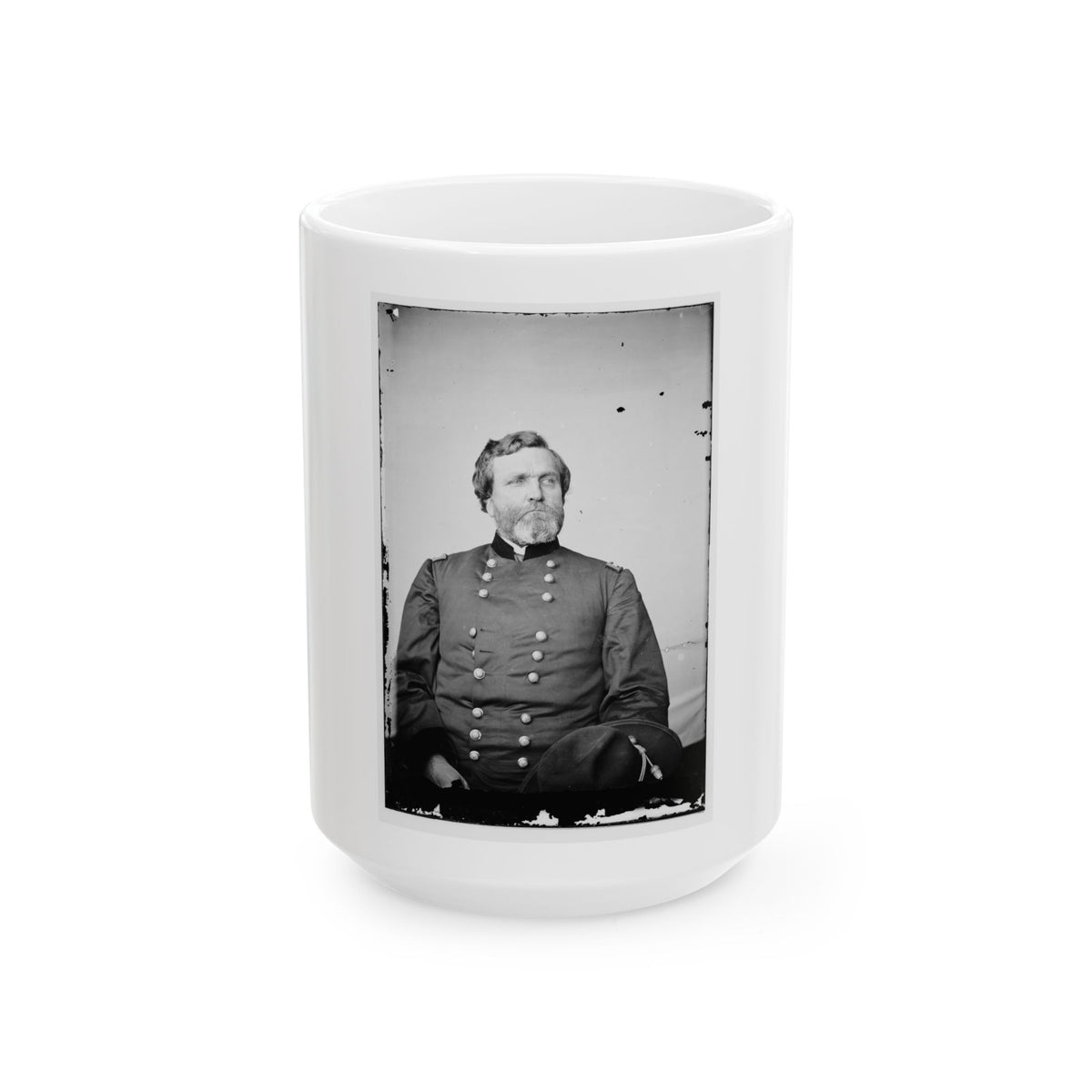Portrait Of Maj. Gen. George H. Thomas, Officer Of The Federal Army (U.S. Civil War) White Coffee Mug