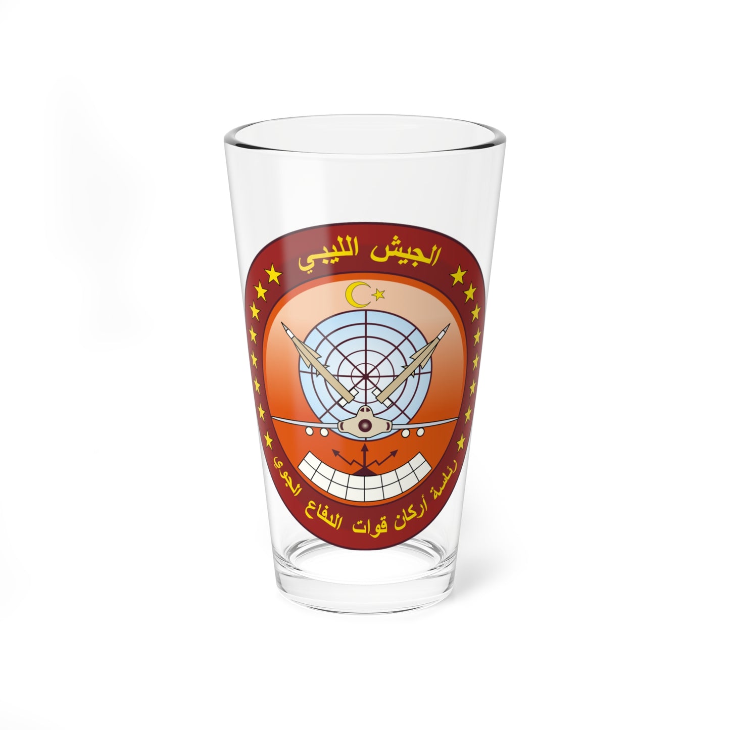 Seal of the Libyan Air Defense Forces (Libya) (Coat of Arms) Pint Glass 16oz