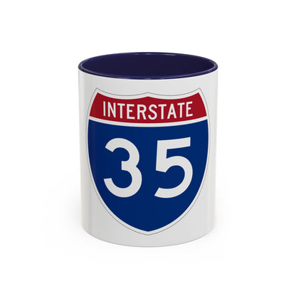 Interstate 35 (U.S. Highways) Accent Coffee Mug