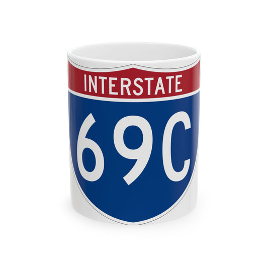 I-69C (Texas) (Road Sign) White Coffee Mug