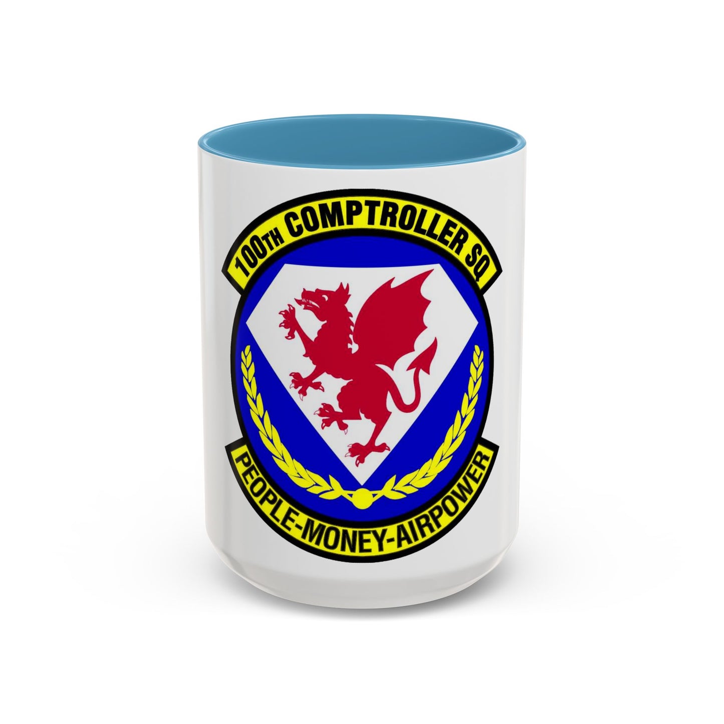 100 Comptroller Squadron USAFE (U.S. Air Force) Accent Coffee Mug