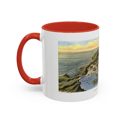 Central America - Panama Canal (1912) (Map) Accent Coffee Mug
