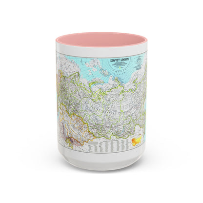Russia - Soviet Union 1 (1990) (Map) Accent Coffee Mug