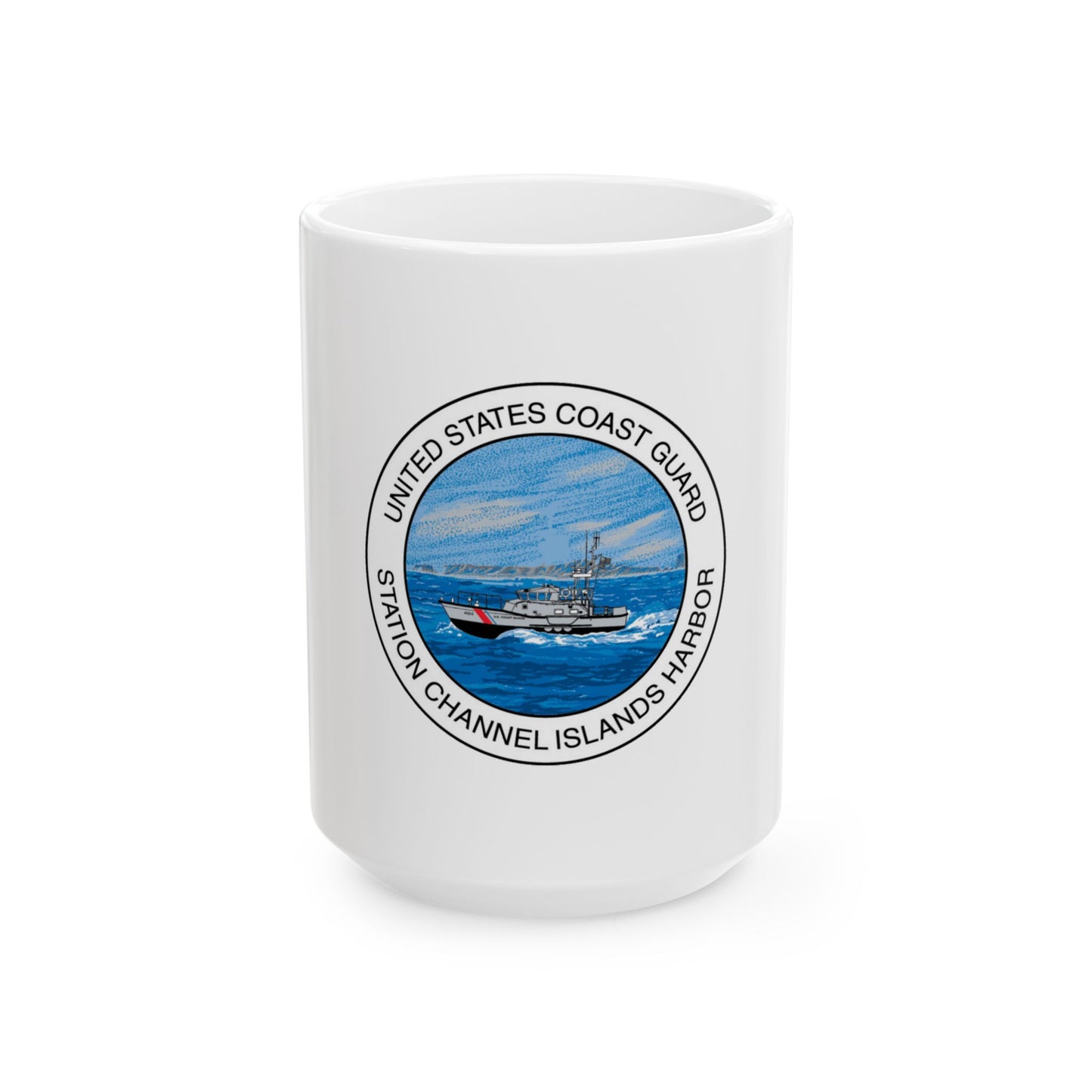 USCG Station Channel Islands Harbor (U.S. Coast Guard) White Coffee Mug
