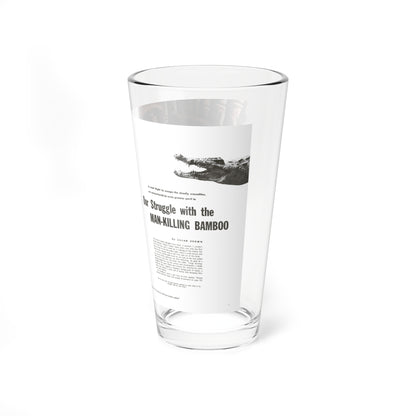 Our Struggle with the Man-Killing Bamboo, Fury, December 1957 (Magazine Illustration) Pint Glass 16oz