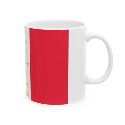 134e regiment dinfanterie de ligne-drapeau (France) White Coffee Mug - Go Mug Yourself