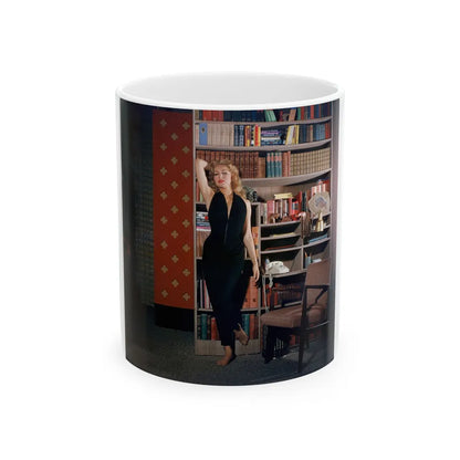 Julie Newmar #667 (Vintage Female Icon) White Coffee Mug-11oz-Go Mug Yourself