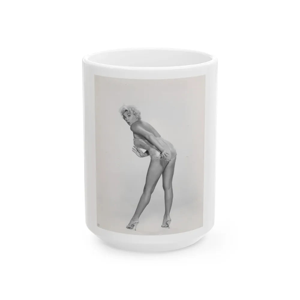 Barbara Nichols #534 (Vintage Female Icon) White Coffee Mug-15oz-Go Mug Yourself