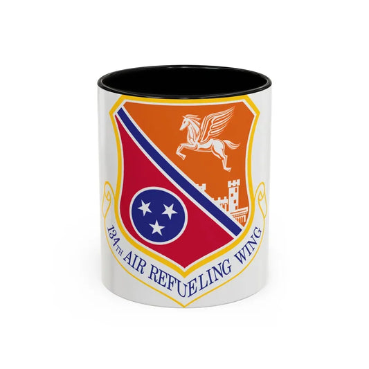 134th Air Refueling Wing (U.S. Air Force) Accent Coffee Mug 11oz Black - Go Mug Yourself